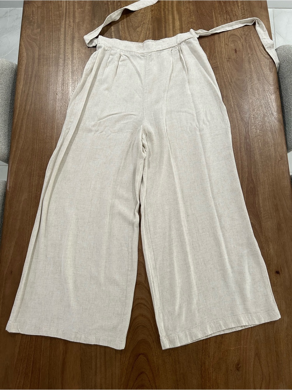 Wide Leg Linen Pants - Picture 10 of 10